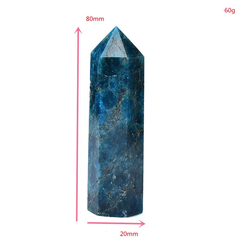 đ Pierre de GuĂ©rison en Apatite Bleue Naturelle â ConcentrĂ© dâĂnergie & ĂlĂ©gance Naturelle.