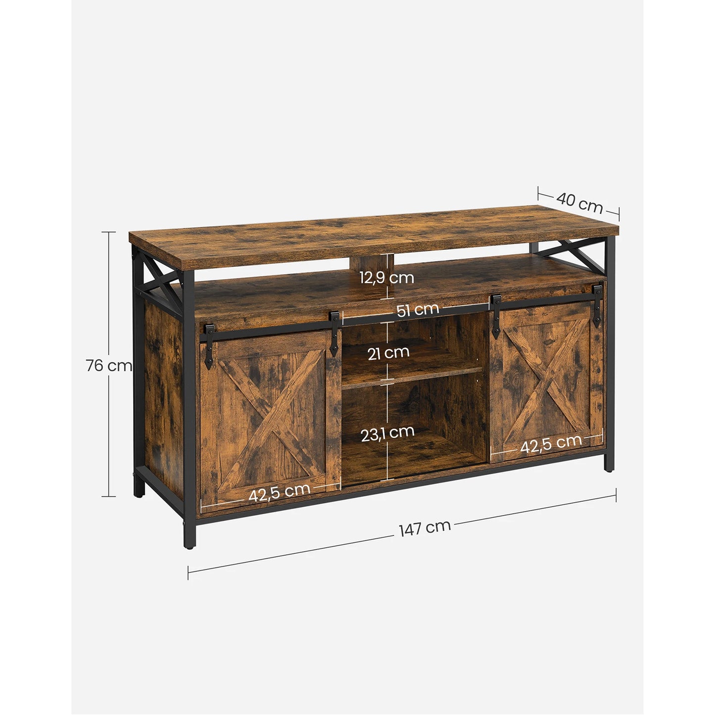 Meuble TV – Charme Rustique et Organisation Parfaite.
