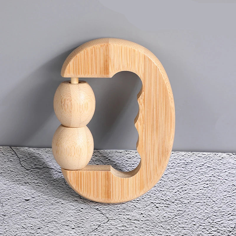Wooden Massage Roller - Anti-Cellulite and Relaxation.