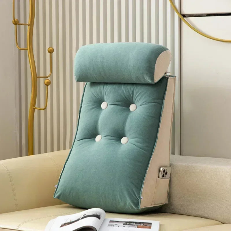 Oreiller de Lecture en Velours Cristal – Confort & Soutien Ergonomique. Disponible en 8 couleurs.