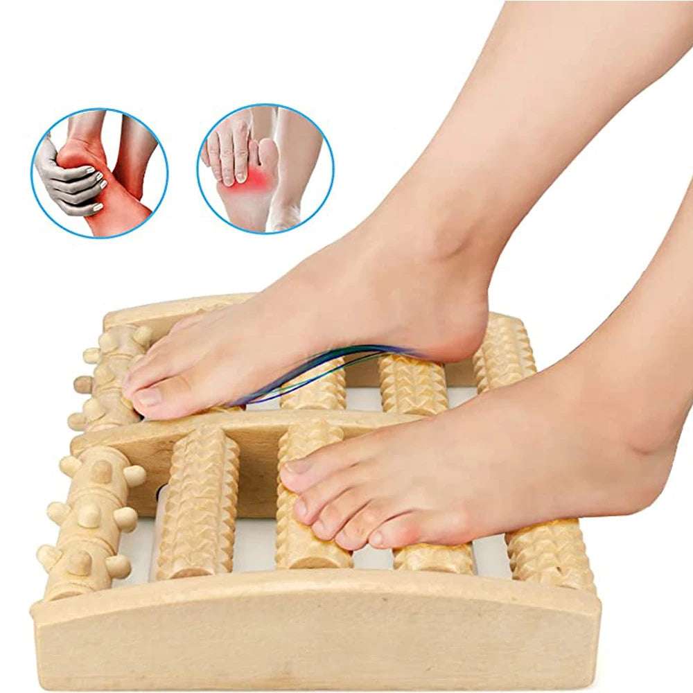 Rouleau de Massage pour Pieds en Bois JOMMJO - Relaxation et Bien-être.
