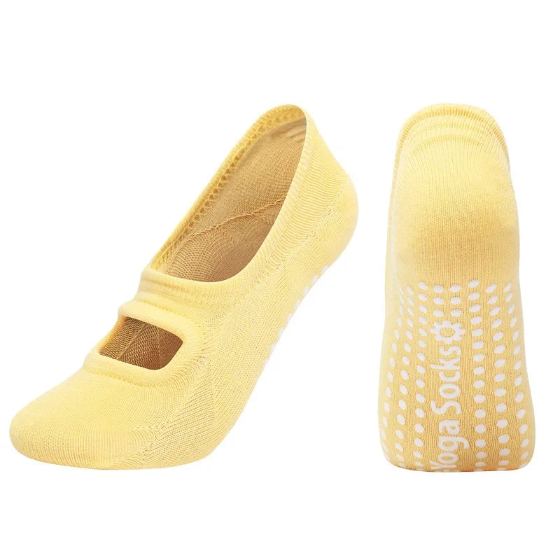 Chaussettes de Yoga en Coton - Confort, Stabilité et Sérénité.