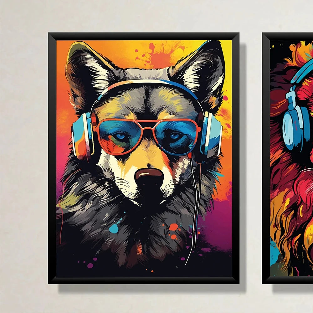 Triptyque Graffiti Gaming – Art Mural Moderne pour Chambre de Garçon.