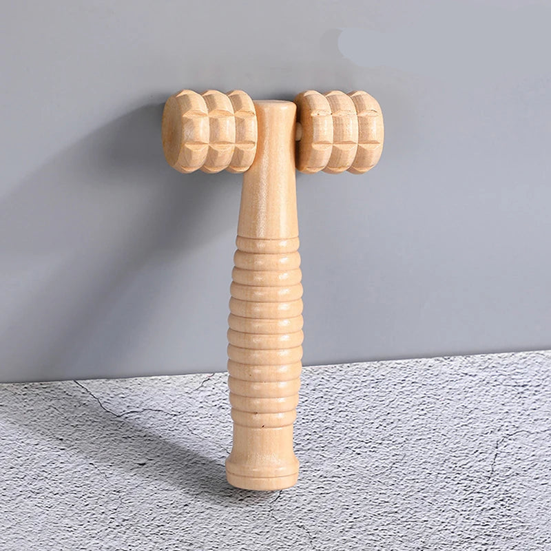 Wooden Massage Roller - Anti-Cellulite and Relaxation.
