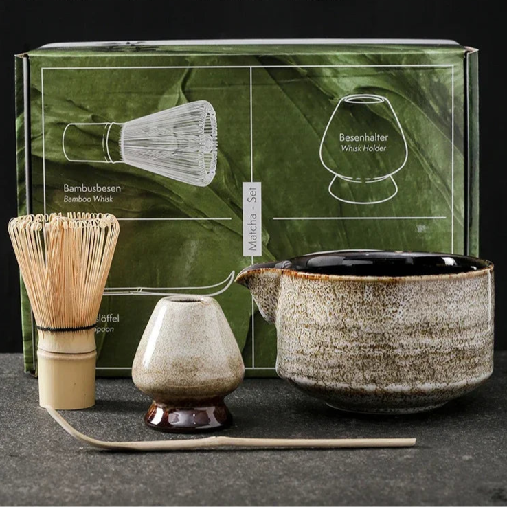 🍵 Ensemble Matcha Japonais – 4 ou 7 Pièces pour un Rituel Thé Authentique.