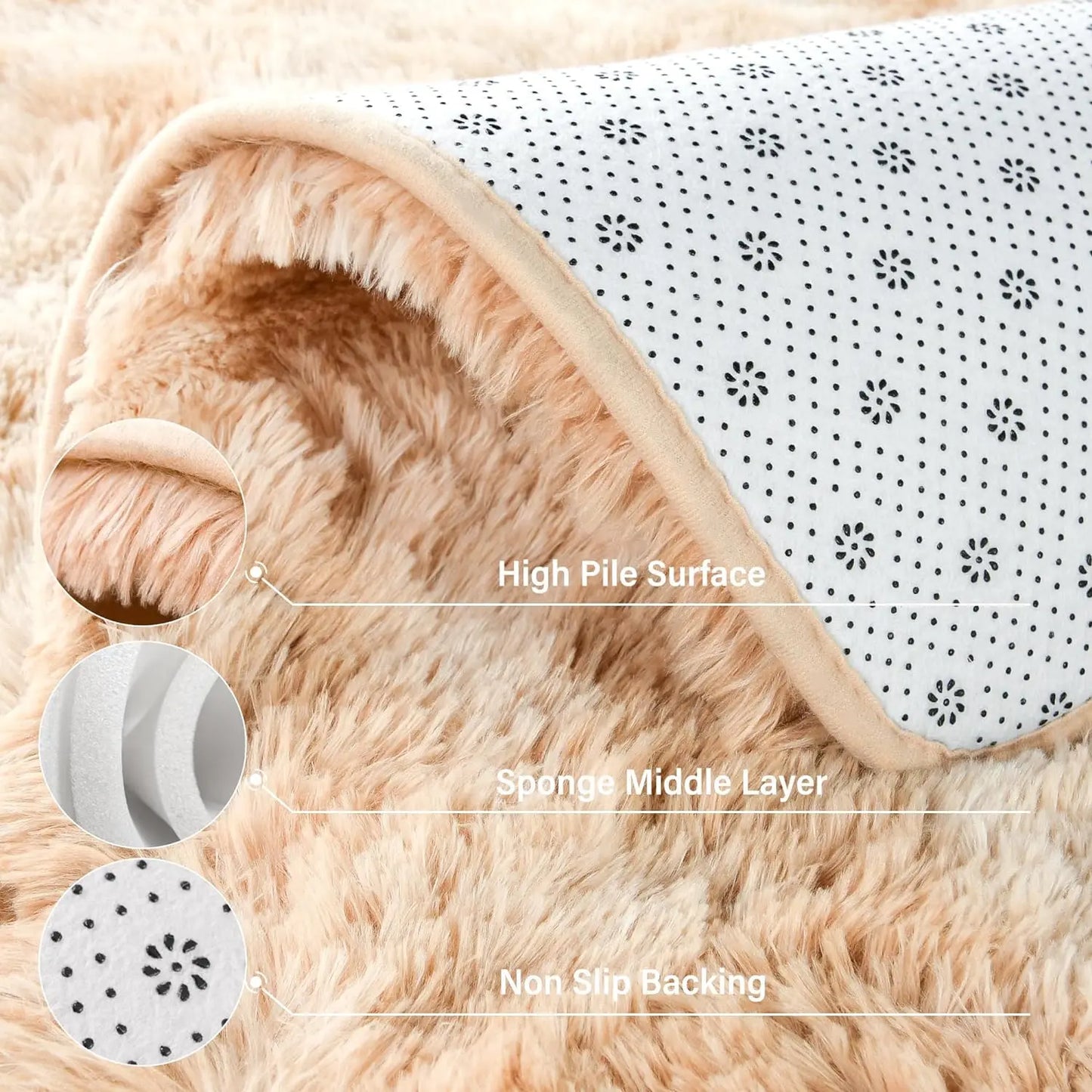 Tapis Ultra-Doux – Confort & Élégance pour Toute la Maison. Disponible en 4 couleurs.
