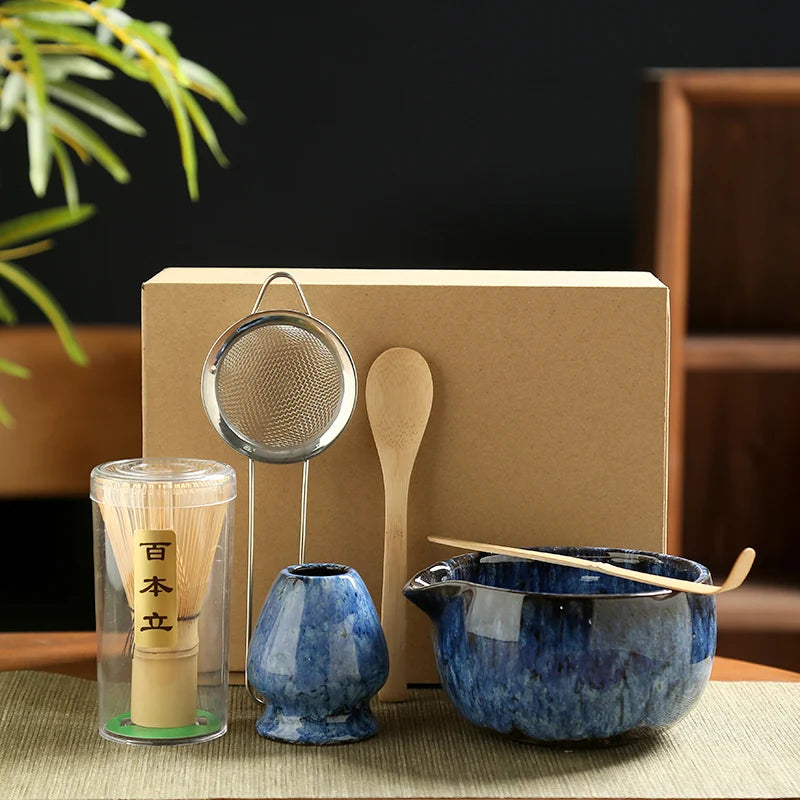 🍵 Set à Thé Matcha Traditionnel Japonais – 6 Pièces Essentielles.