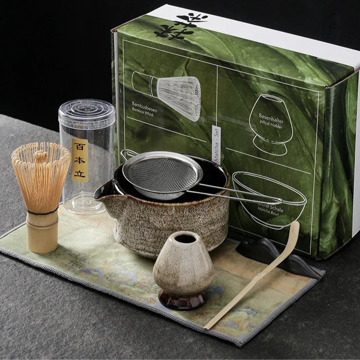 🍵 Ensemble Matcha Japonais – 4 ou 7 Pièces pour un Rituel Thé Authentique.