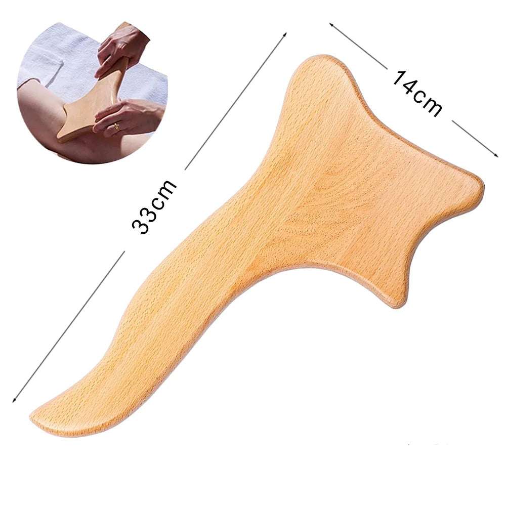 Masseur en Bois Thérapeutique – Drainage Lymphatique et Anti-Cellulite.