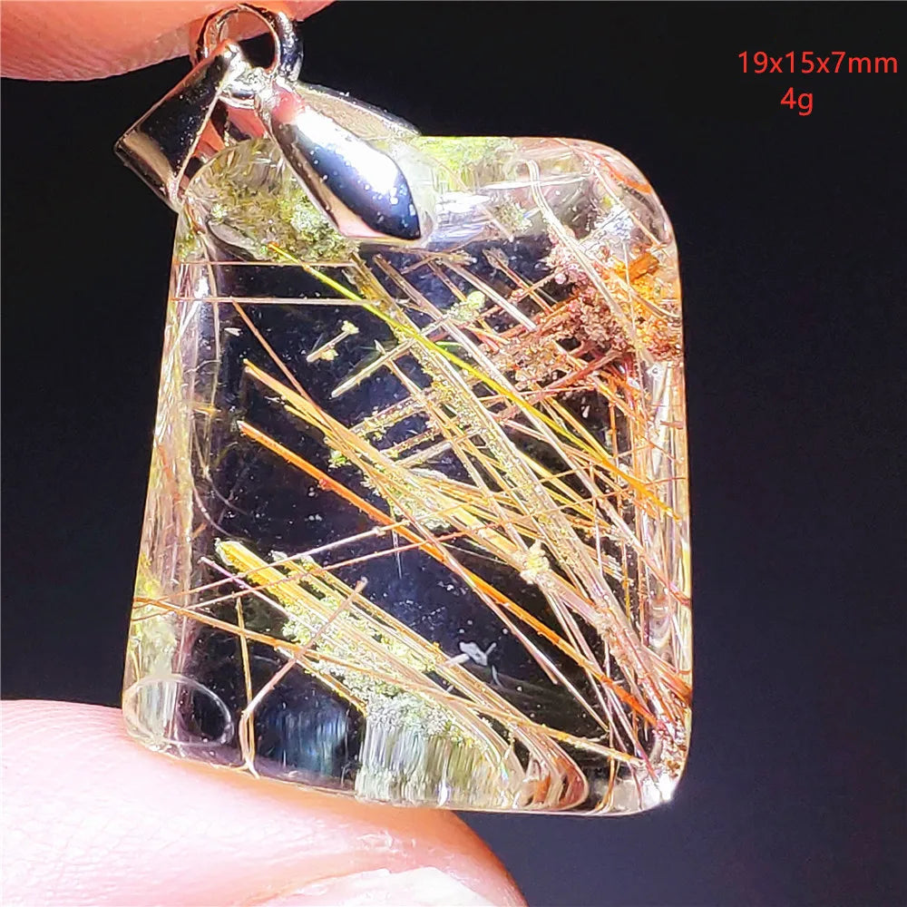 Golden Rutilated Quartz Pendant – Elegance, Protection & Refinement, 30 different models.