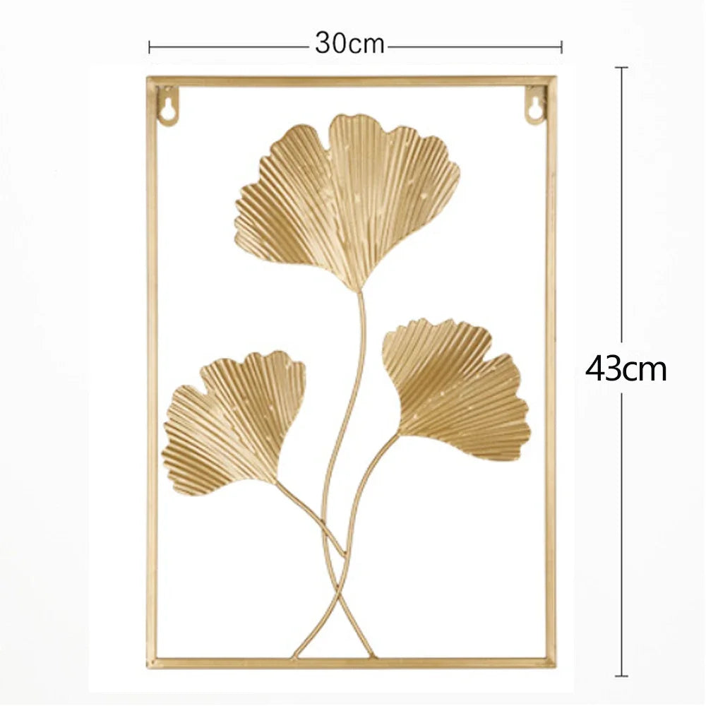 Décoration Murale Feuille de Ginkgo en Métal – Élégance & Nature Intemporelle, 25 modèles différents disponibles