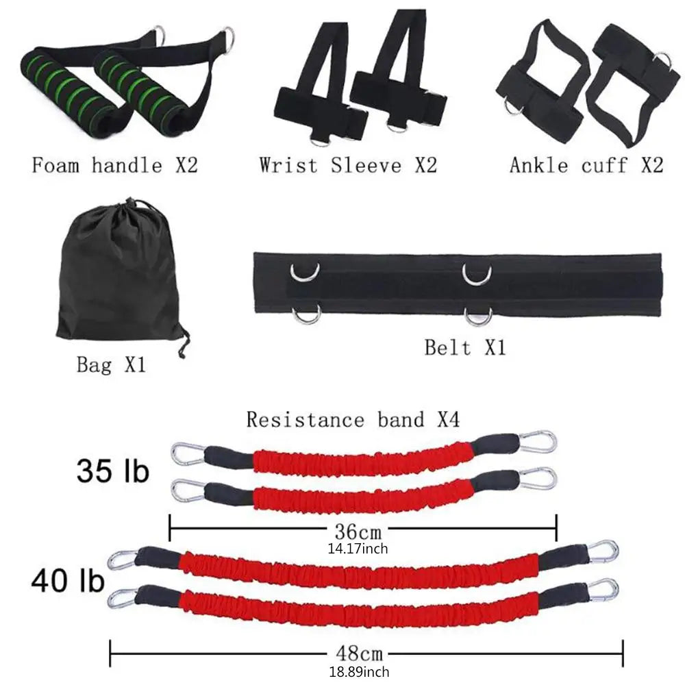 Ensemble de Bandes de Résistance – Entraînement Complet et Rééducation Musculaire.