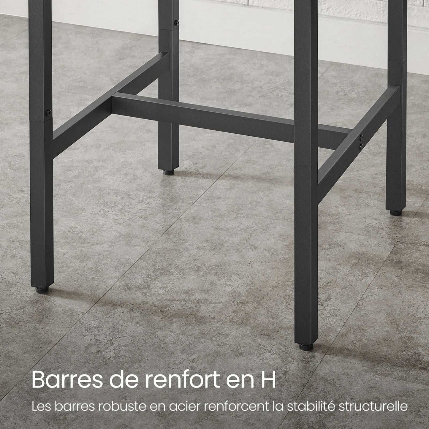 Table de Bar Industrielle avec Tabourets.