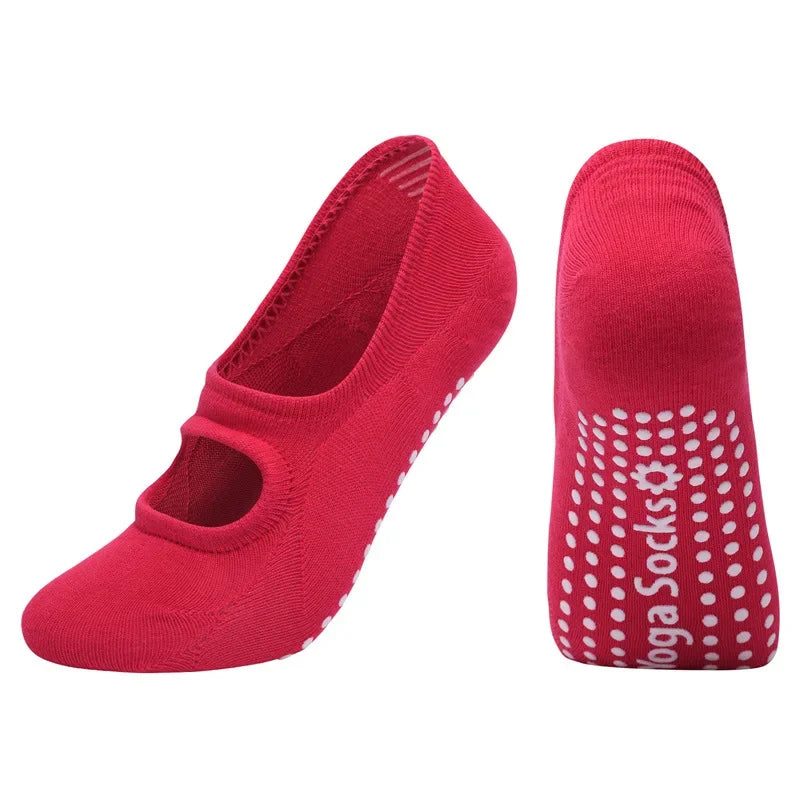 Chaussettes de Yoga en Coton - Confort, Stabilité et Sérénité.