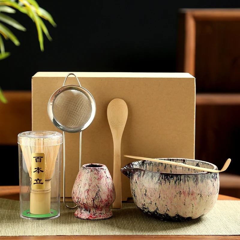 🍵 Set à Thé Matcha Traditionnel Japonais – 6 Pièces Essentielles.