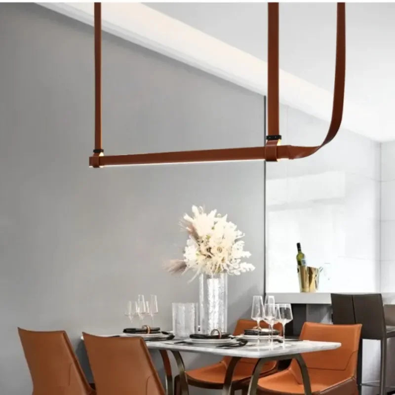 Leather Candlestick with Belt – Elegance and Originality.