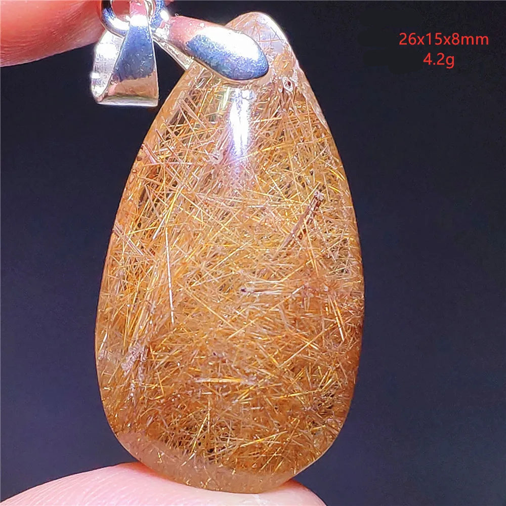 Golden Rutilated Quartz Pendant – Elegance, Protection & Refinement, 30 different models.