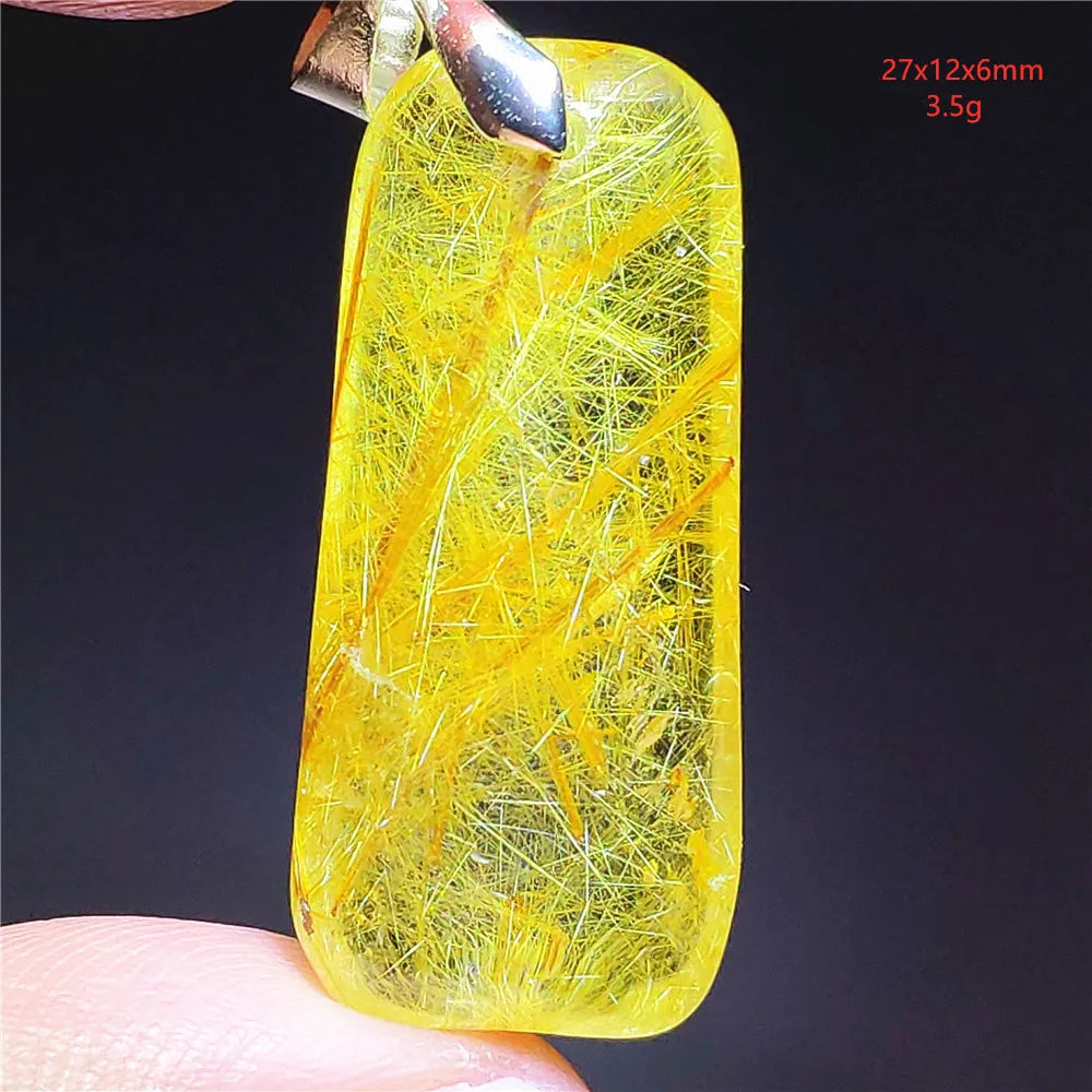 Golden Rutilated Quartz Pendant – Elegance, Protection & Refinement, 30 different models.
