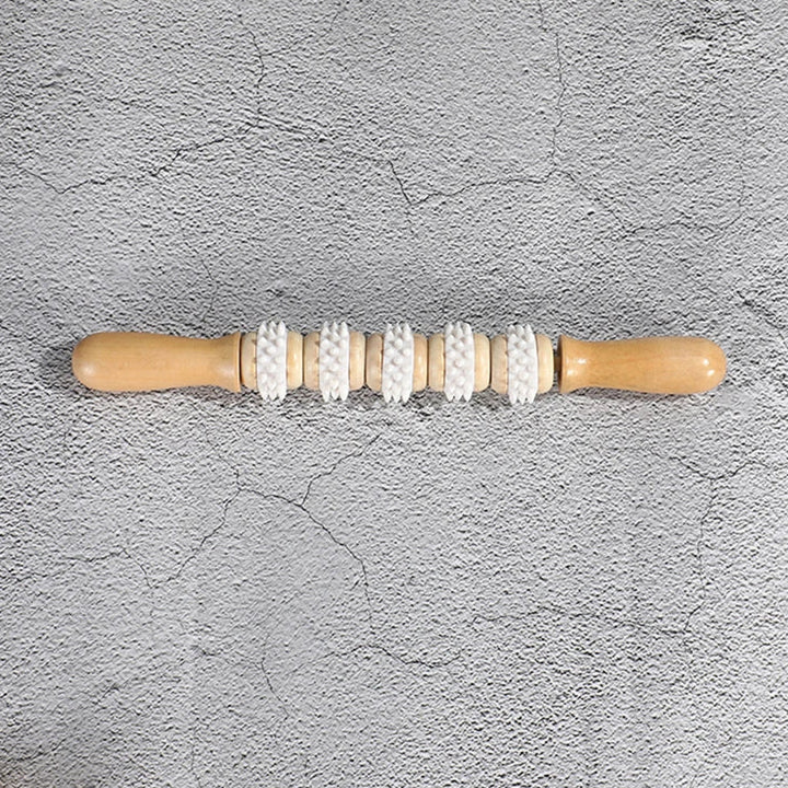 Wooden Massage Roller - Anti-Cellulite and Relaxation.