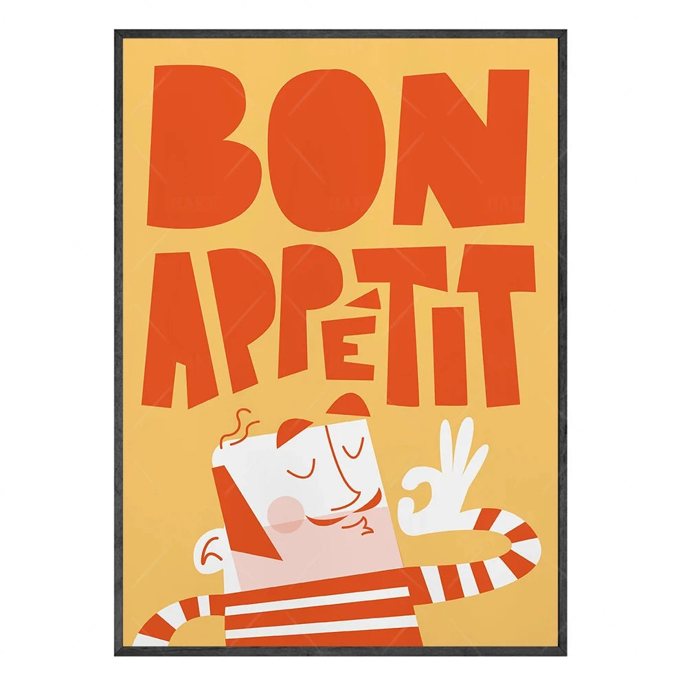 🍽️ Toile Drôle de Cuisine.