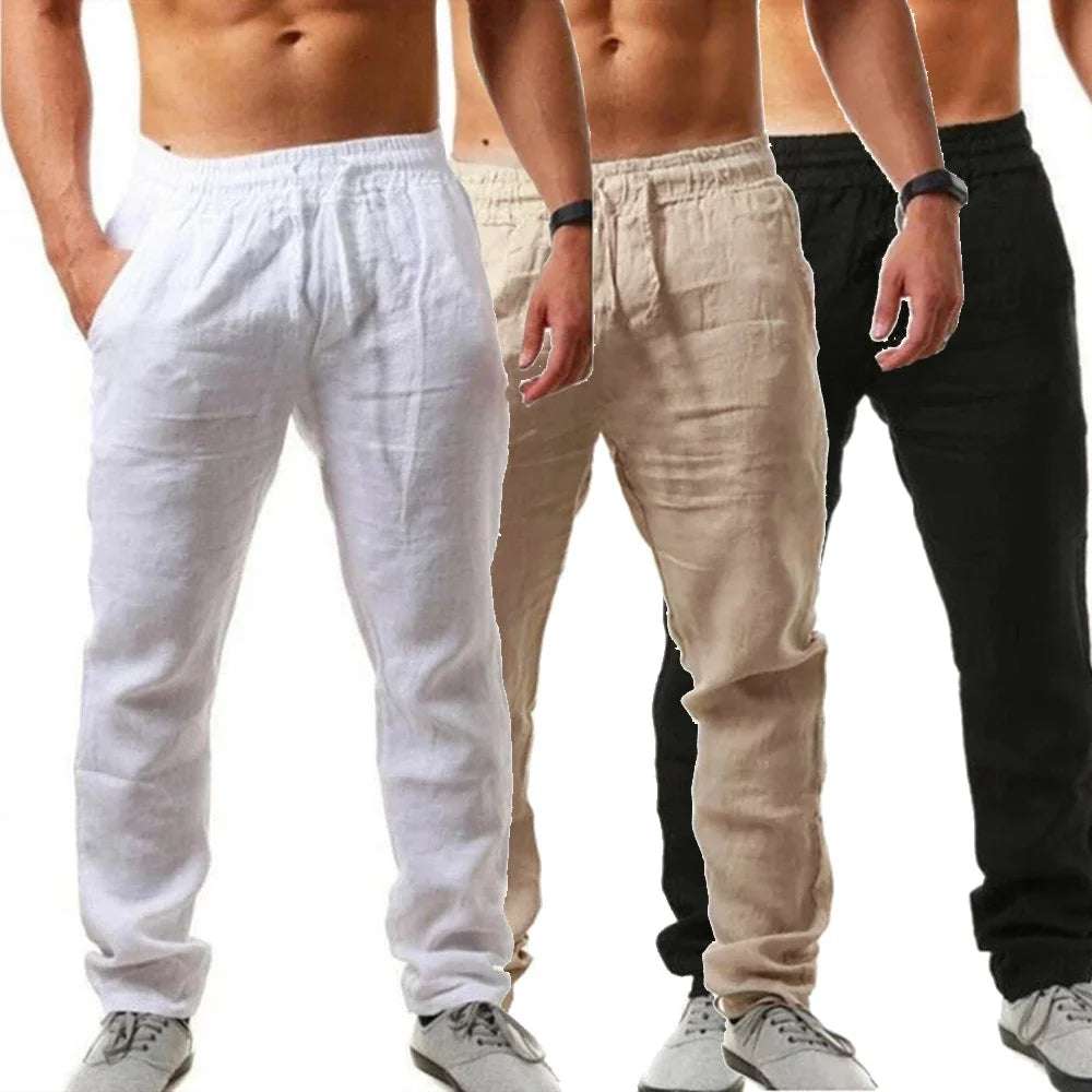 Pantalon en Lin Respirant pour Homme – Élégance & Confort au Quotidien