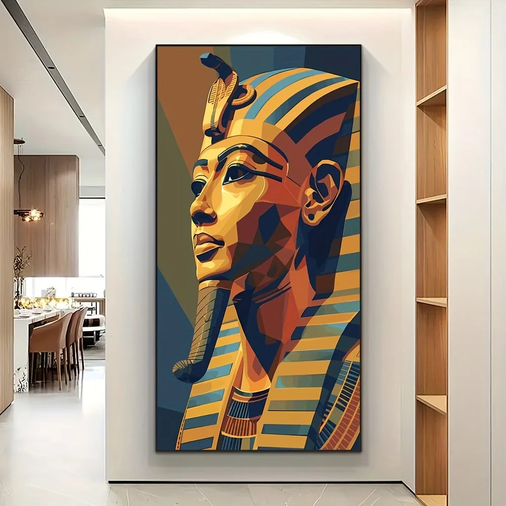 🦂 Toile Pharaon Égyptien – Art Abstrait & Culture Millénaire.