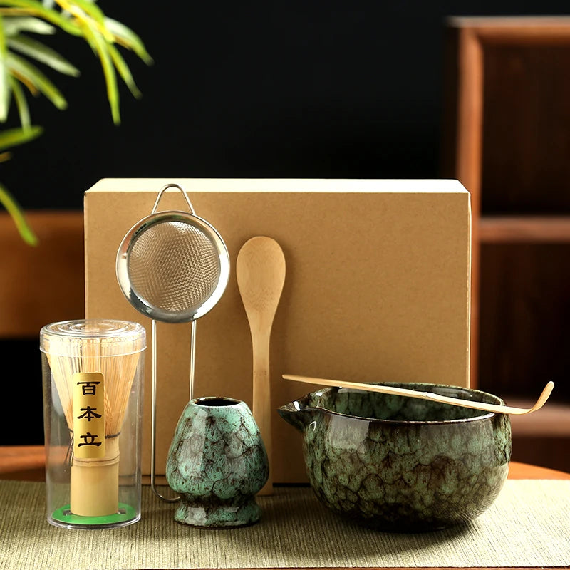 🍵 Set à Thé Matcha Traditionnel Japonais – 6 Pièces Essentielles.