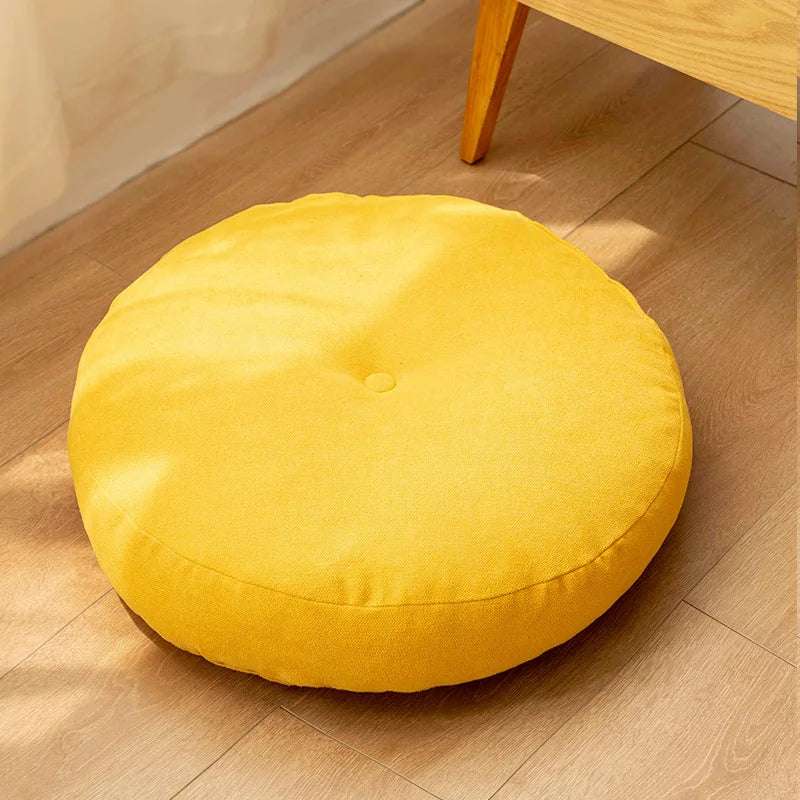 Coussin Tatami Rond – Le Confort et l'Élégance à Votre Porte.