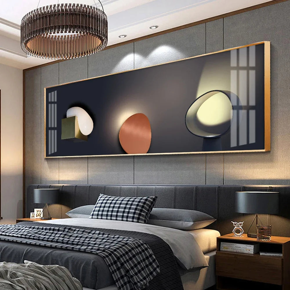 🖼️ Peinture sur Toile Dorée Art Géométrique Moderne & Luxe Abstrait.