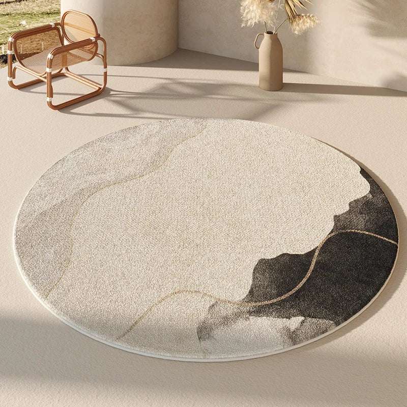 Tapis Rond en Polyester – Absorption d'Eau et Antidérapant, 6 modèles différents et 10 tailles.
