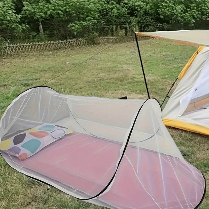 🌿 Moustiquaire Pop-Up Portable – Protection Instantanée & Nomade.