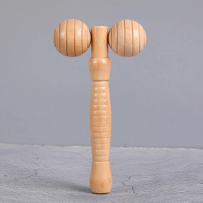 Wooden Massage Roller - Anti-Cellulite and Relaxation.