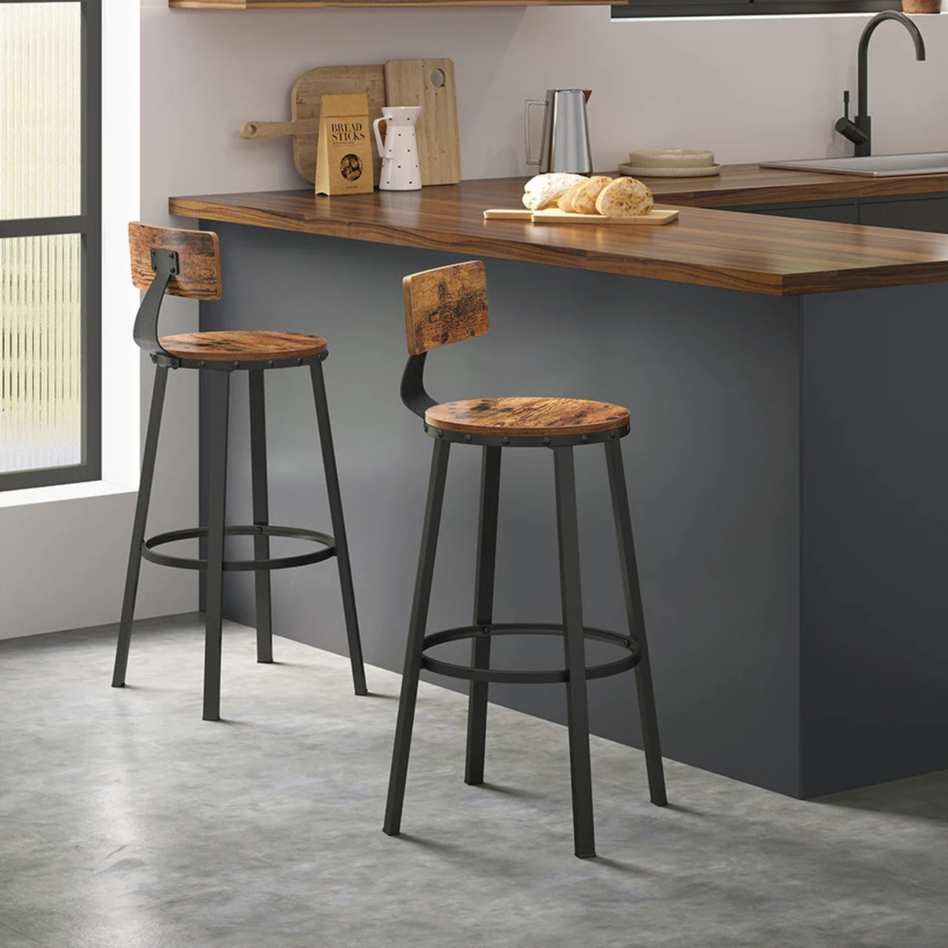 Lot de 2 Tabourets de Bar Industriels – Style & Confort.