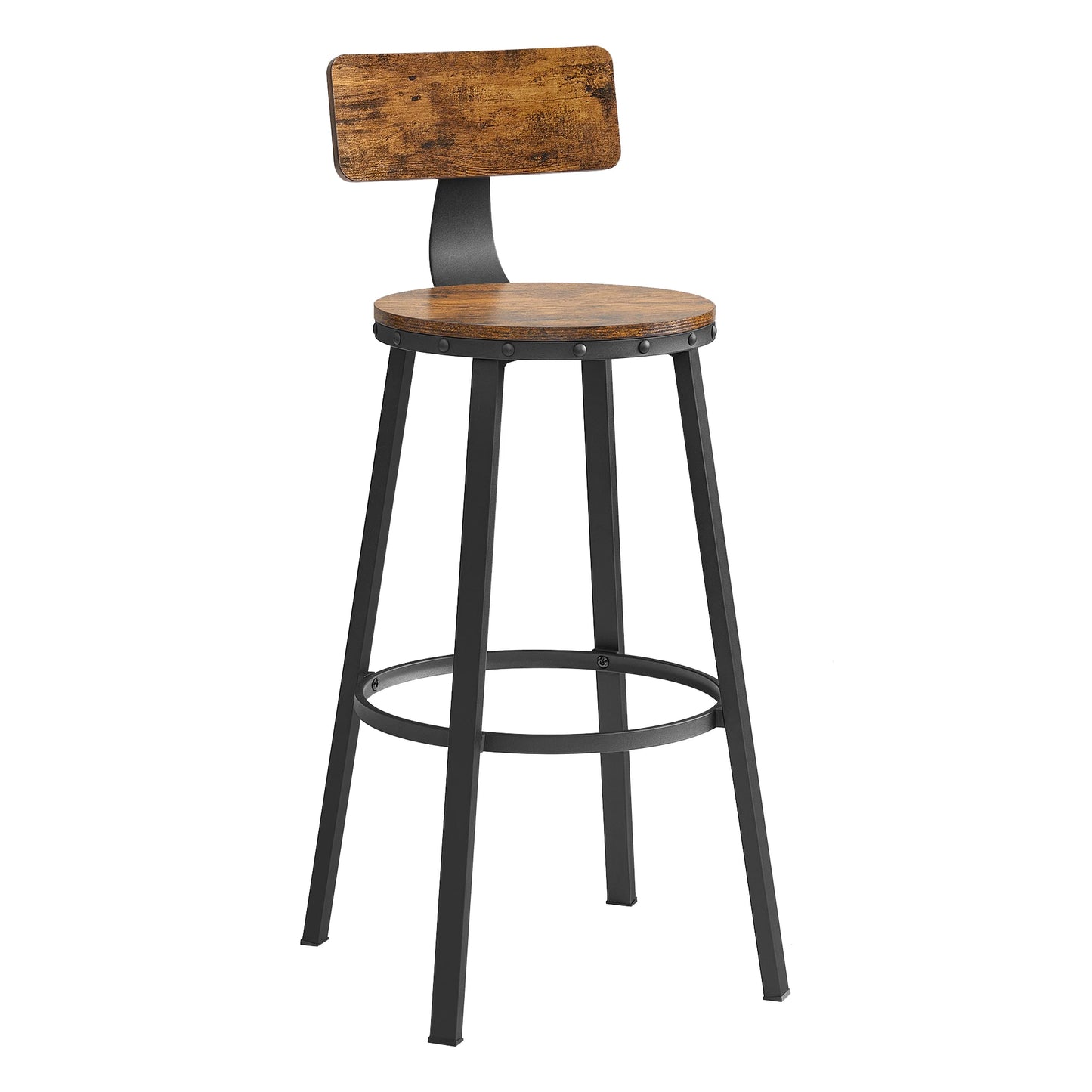 Set of 2 Industrial Bar Stools – Style & Comfort.