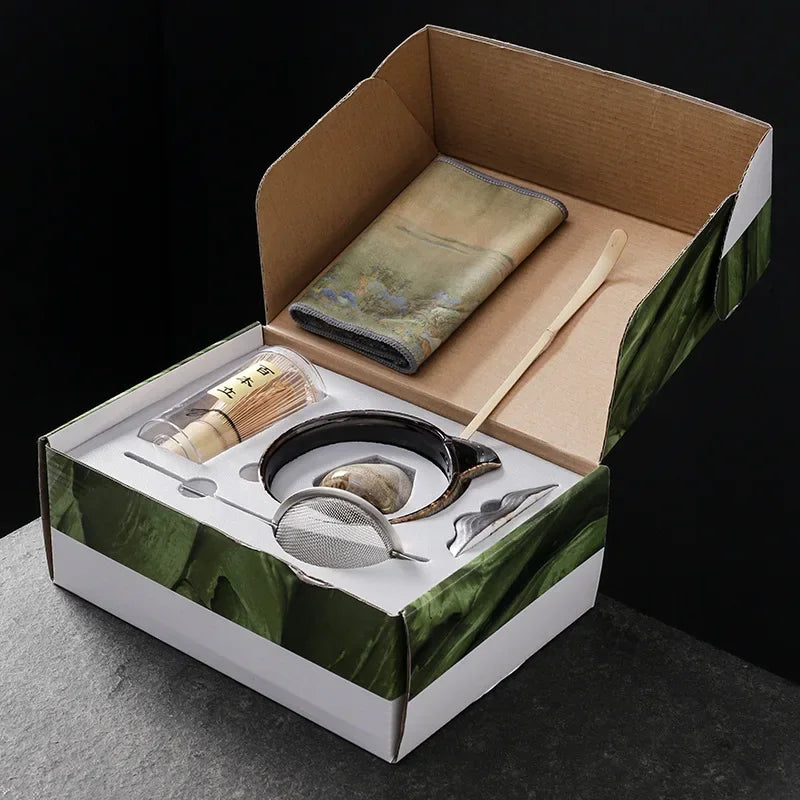 🍵 Ensemble Matcha Japonais – 4 ou 7 Pièces pour un Rituel Thé Authentique.