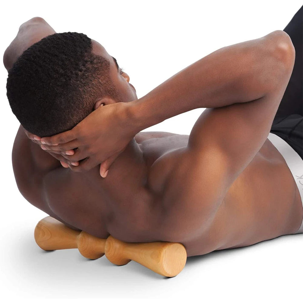 🌿 Wooden Massage Roller – Deep Relief and Relaxation.