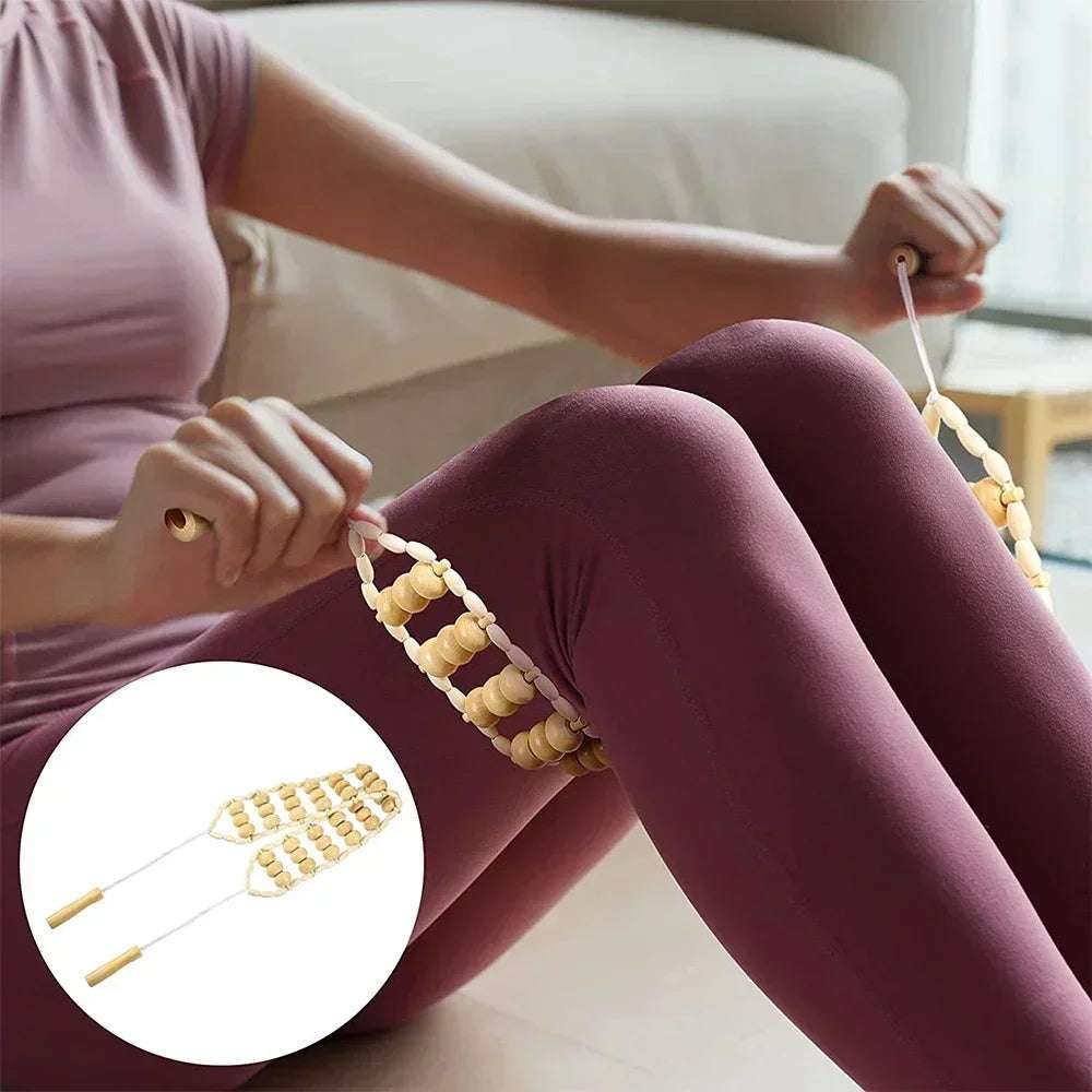 Masseur en Bois Thérapeutique – Drainage Lymphatique et Anti-Cellulite.