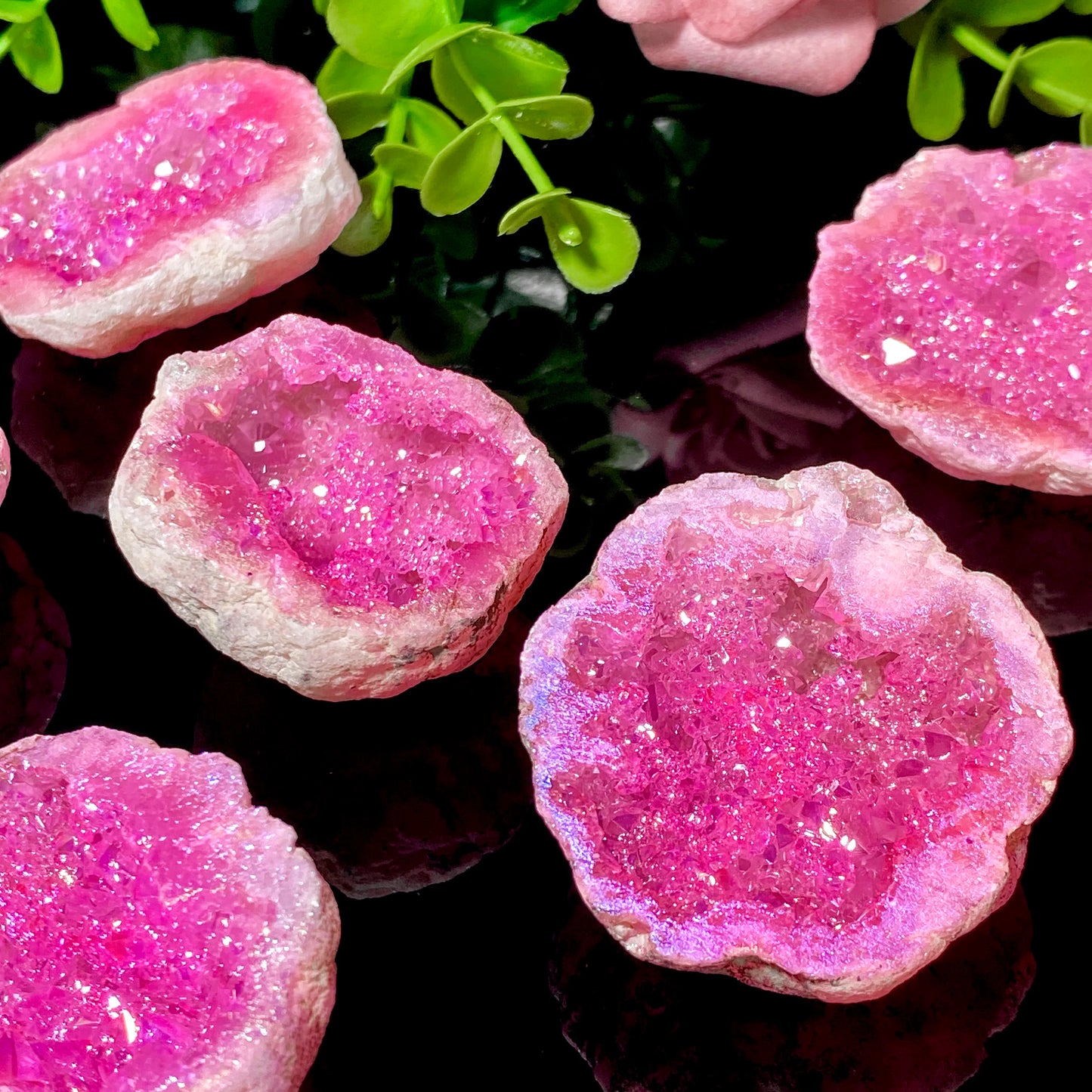 đž Pierre Brute en Agate Rose & Blanche â ĂlĂ©gance Naturelle & Bien-Ătre.