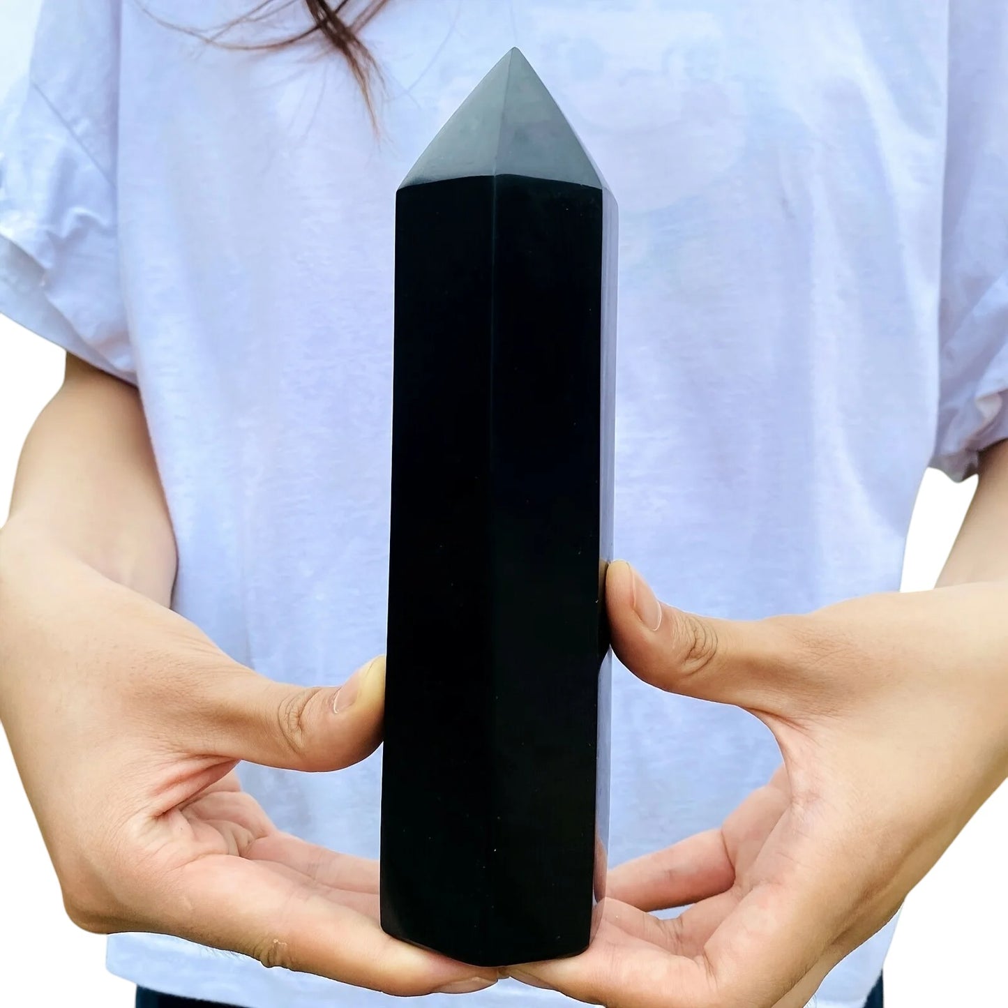 đ€ Colonne de Cristal d'Obsidienne Naturelle â Protection, ĂlĂ©gance & Ănergie Pure.