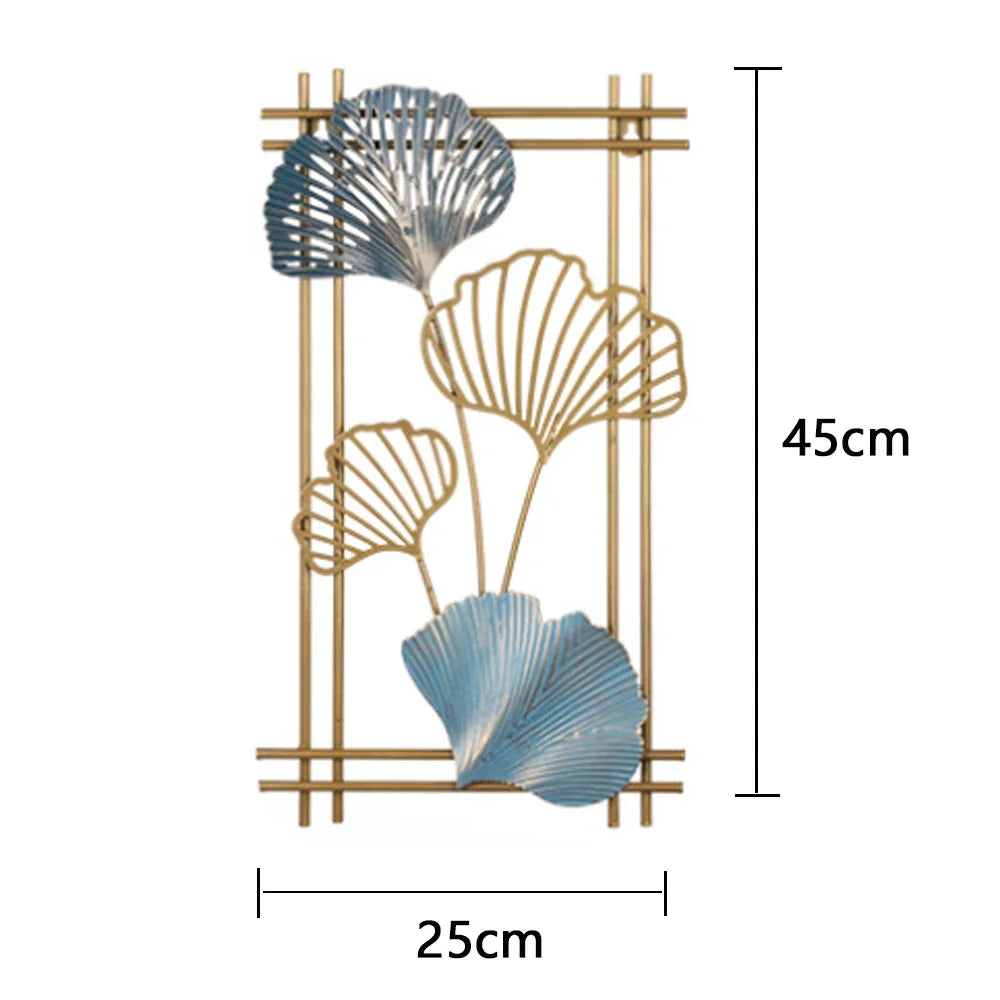 Décoration Murale Feuille de Ginkgo en Métal – Élégance & Nature Intemporelle, 25 modèles différents disponibles
