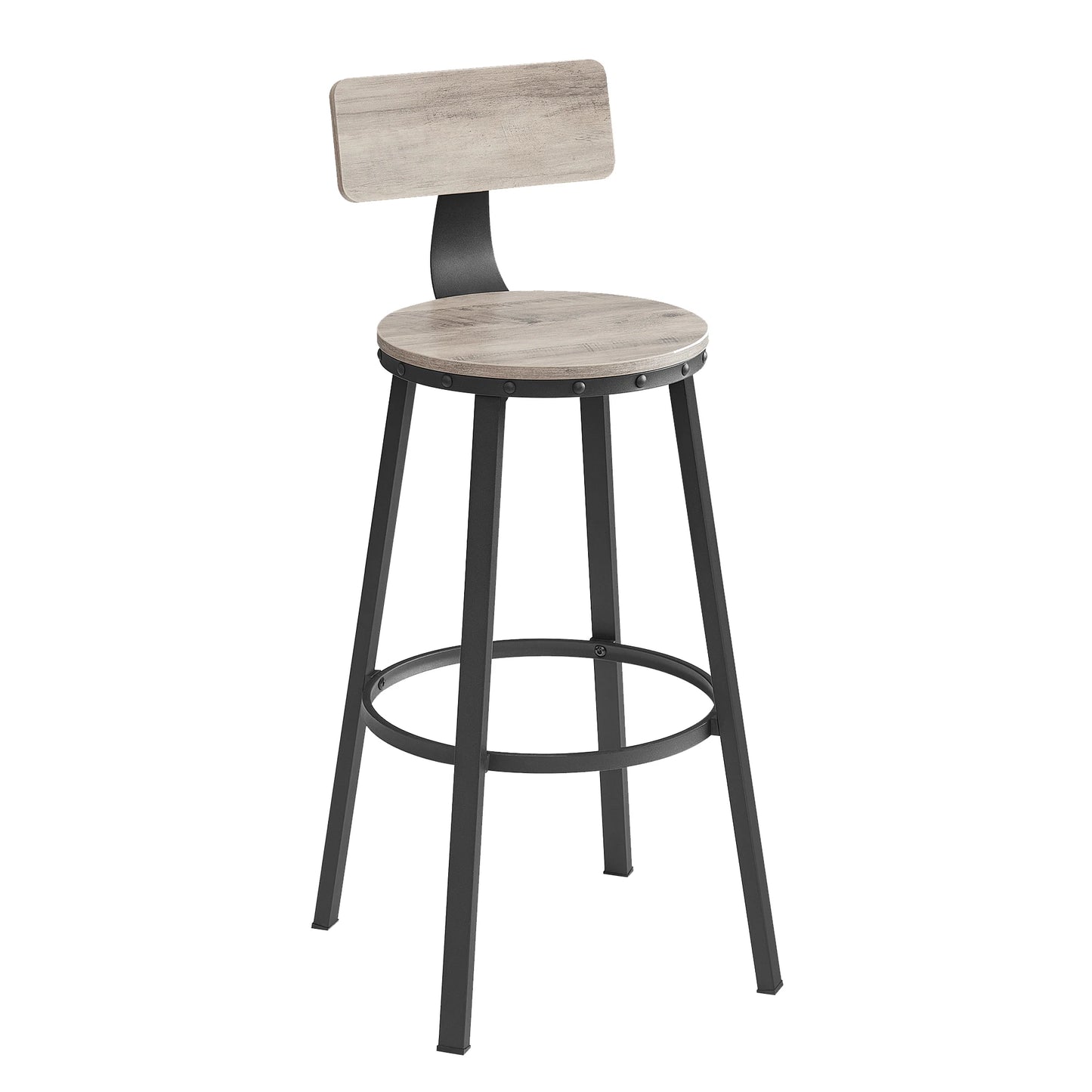 Set of 2 Industrial Bar Stools – Style & Comfort.