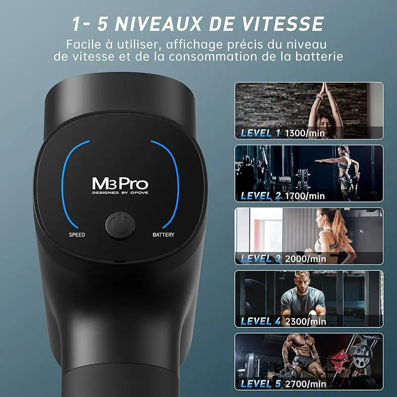 OPOVE M3 Pro 2 Massage Gun – Optimal Recovery & Performance.