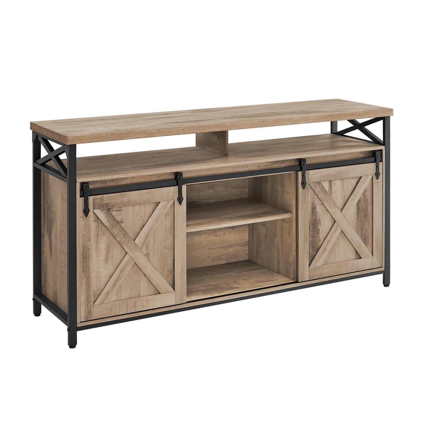Meuble TV – Charme Rustique et Organisation Parfaite.