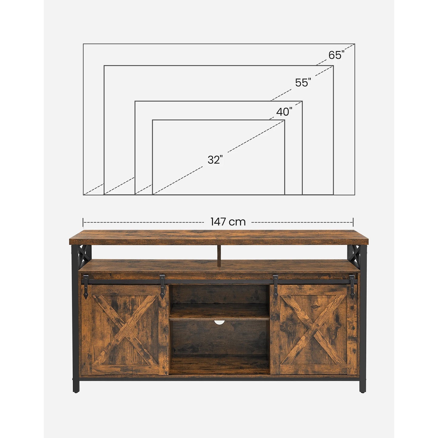 Meuble TV – Charme Rustique et Organisation Parfaite.