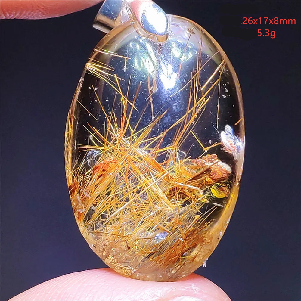 Golden Rutilated Quartz Pendant – Elegance, Protection & Refinement, 30 different models.