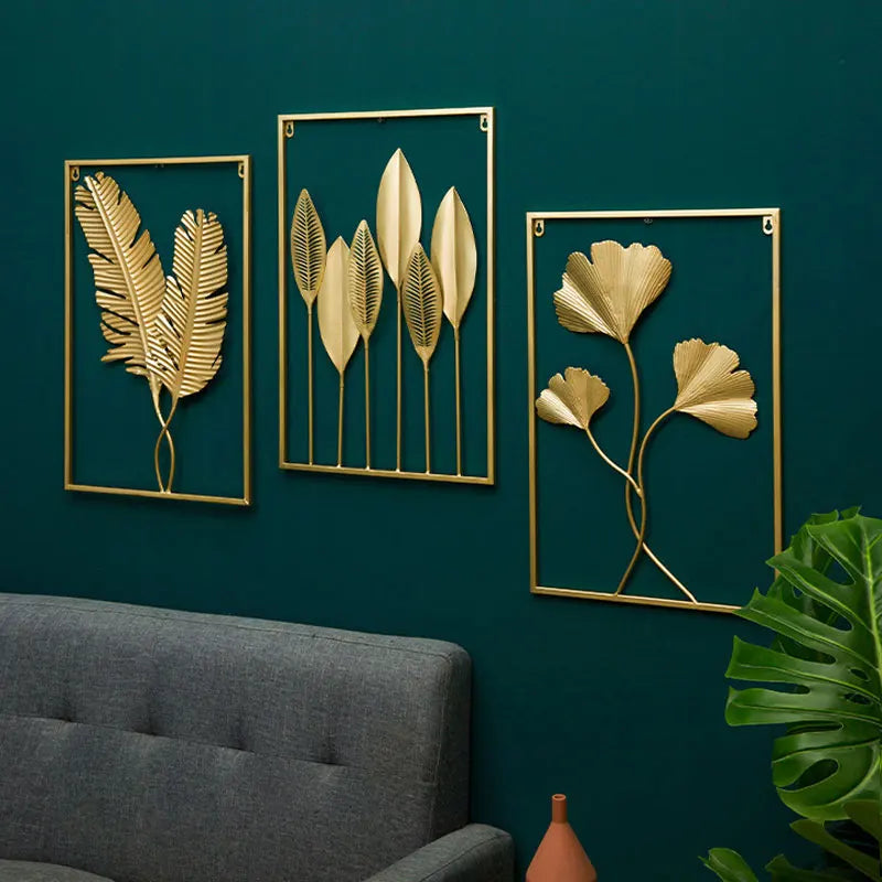 Décoration Murale Feuille de Ginkgo en Métal – Élégance & Nature Intemporelle, 25 modèles différents disponibles