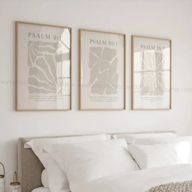🌿 Peinture sur Toile Light Melon Christian – Art Floral Moderne et Spirituel.