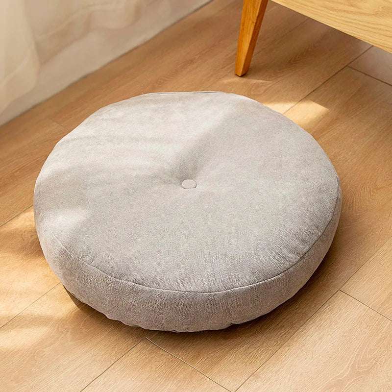Coussin Tatami Rond – Le Confort et l'Élégance à Votre Porte.