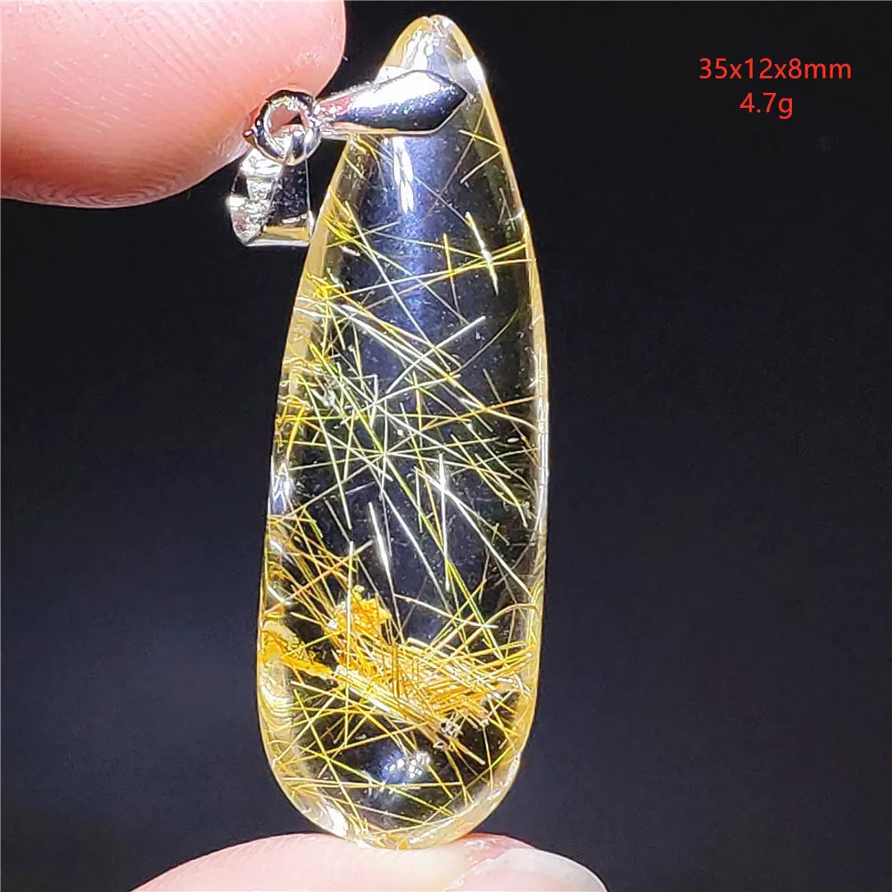 Golden Rutilated Quartz Pendant – Elegance, Protection & Refinement, 30 different models.