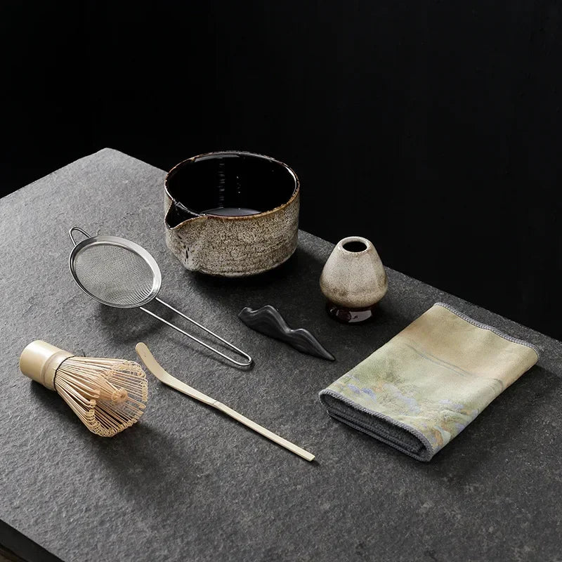 🍵 Ensemble Matcha Japonais – 4 ou 7 Pièces pour un Rituel Thé Authentique.
